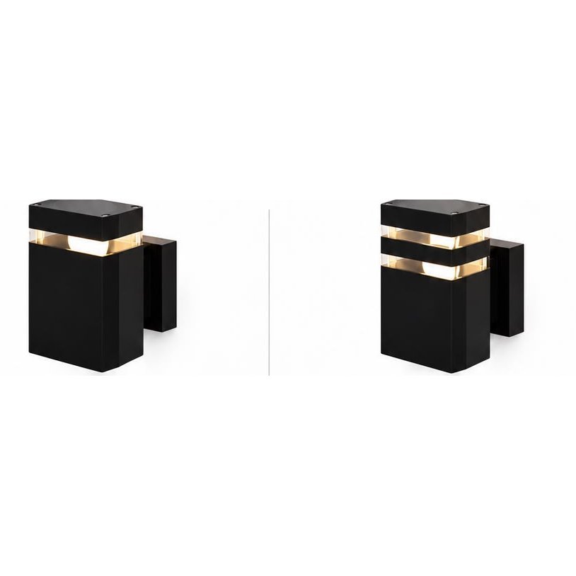 Aplikë e jashtme Gloss Light GD-WP36-1, katrore, 1×E27, IP65