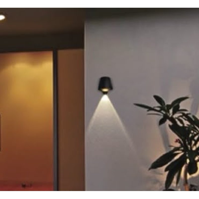 Aplikë muri e jashtme Gloss Light K-2919 në formë koni, GU10, IP54