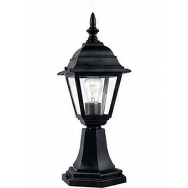 Fener kopshti klasik Gloss Light GD-BL06B-E27-40, mbi bazament, 470 mm