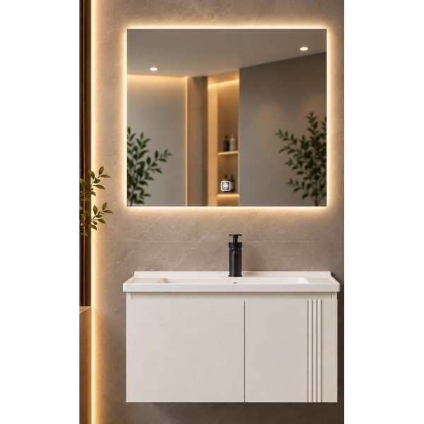 Mobilje banjo Modena BS030-60 me pasqyrë LED, 60 cm
