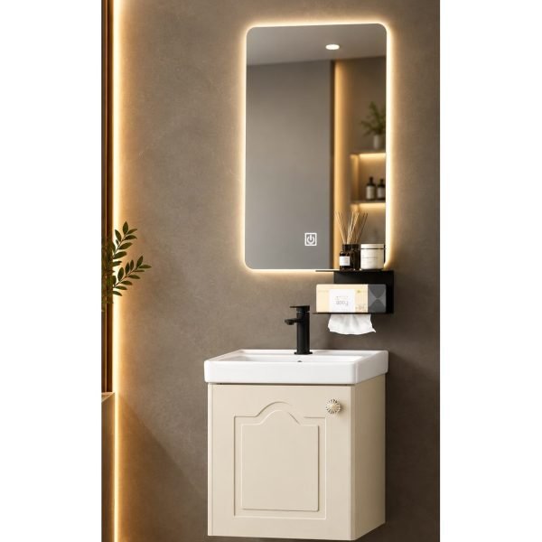 Mobilje banjo Modena JL3003-50V me pasqyrë LED, 50 cm