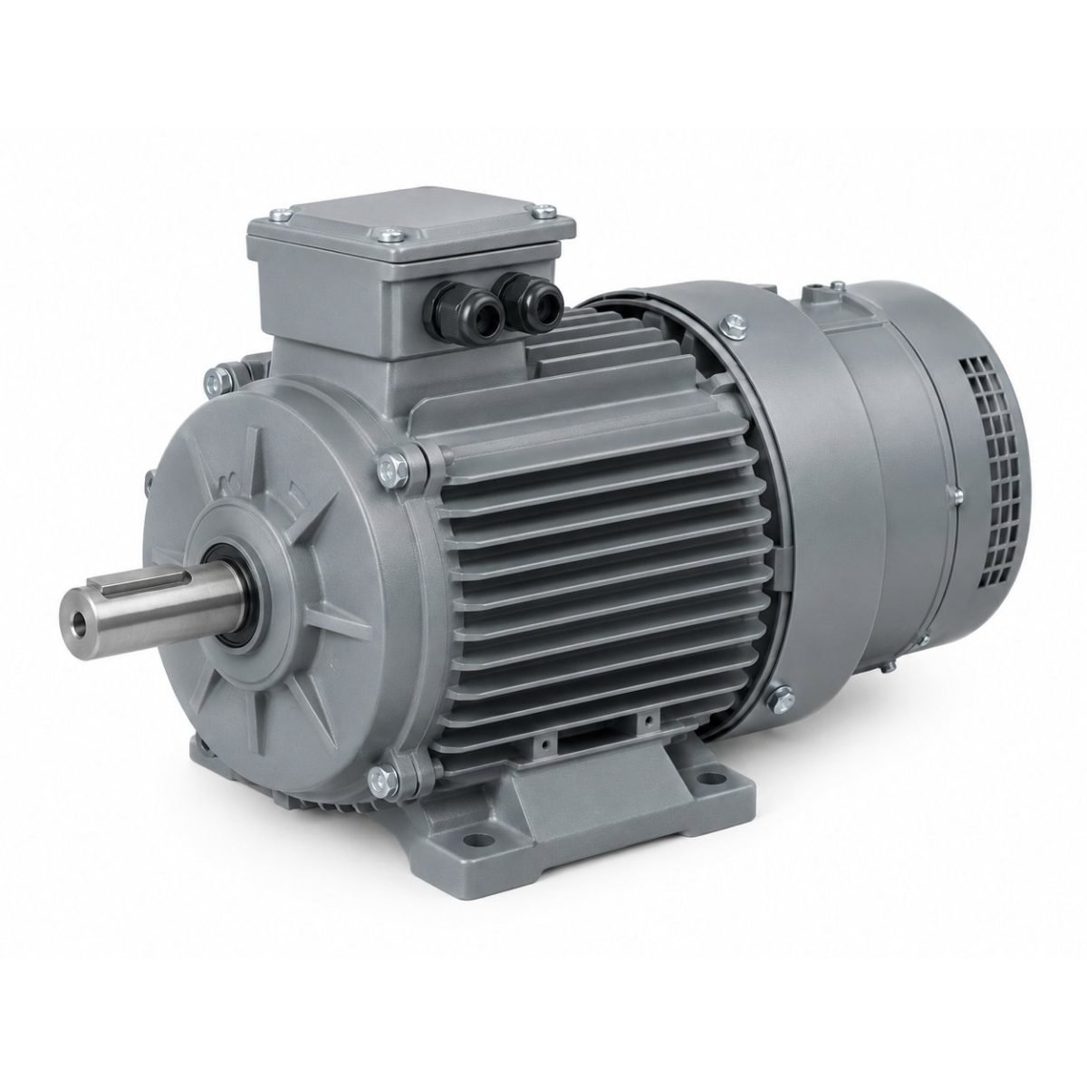 Motor elektrik trefazor me frena elektromagnetike