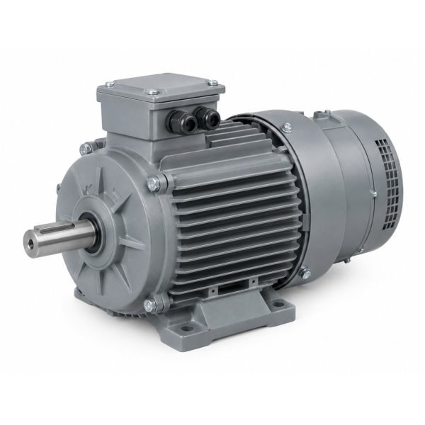 Motor elektrik trefazor me frena elektromagnetike