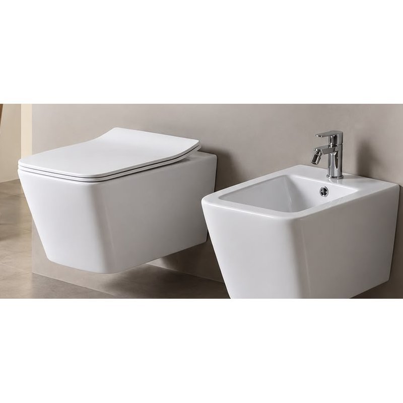 Set WC dhe bide të varur Modena, formë katrore