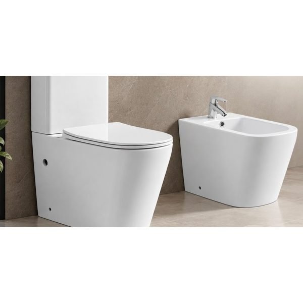 Set WC me rezervuar dhe bide Modena, formë e rrumbullakosur