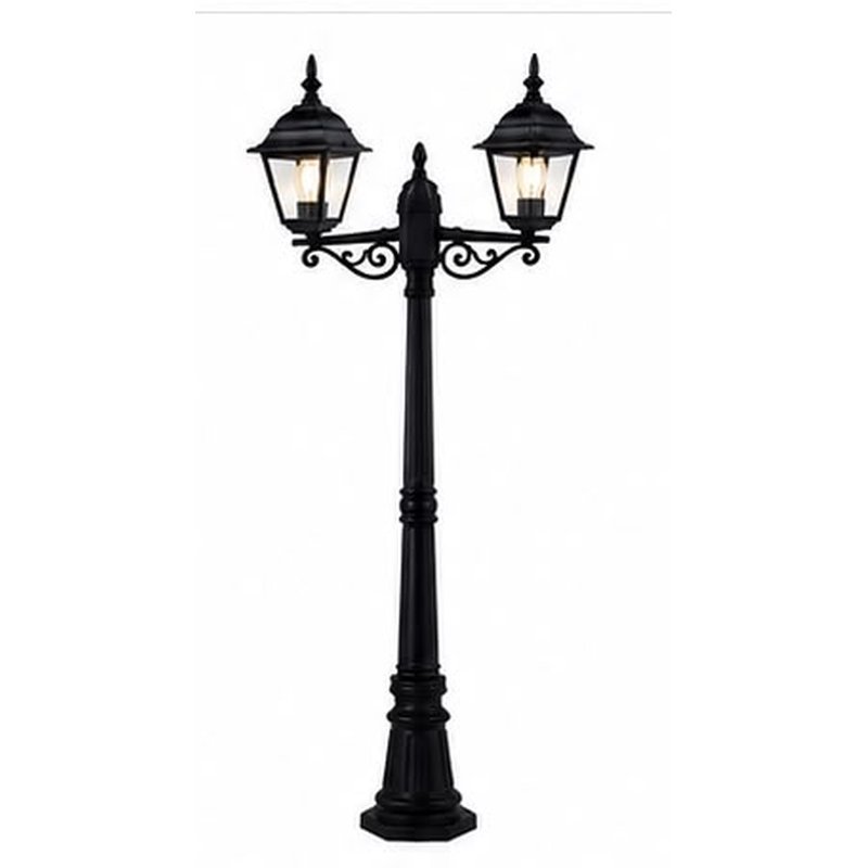 Shtyllë kopshti klasike me 2 fenerë Gloss Light GD-BL06B-E27-210-2H